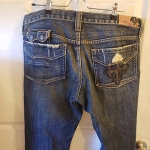 Hause of howe jeans the standard relaxed fit button selvedge button fly jeans 32